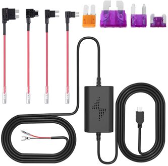 12 V-24 V Universele Hardwire Zekeringkast Auto Recorder Dash Cam Harde Draad Kit Met Micro Usb