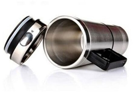 12 v 300 ml Auto Cup Fles Melk Koffie Thee Boiler Warm Cup Roestvrijstalen Verwarmde Metalen Verwarming Fles voor Reizen Campin