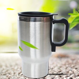 12 V 500Ml Rvs Thermos Verwarming Cup Auto Auto Adapter Verwarmde Ketel Reizen Mok Auto Accessoires Reizen Camping