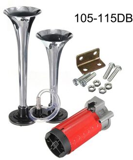 12 V Plating geen Metalen roest 150DB motorfiets hoorn claxon Air Horn Trompet Super Luid Compressor Boot Truck