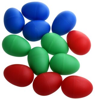 12 X Educatief Plastic Drums Musical Ei Maracas Shakers