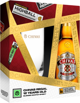 12 Years + Highball Glas Giftpack 70CL