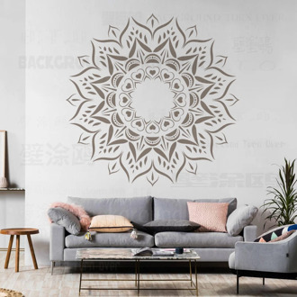 120 160cm Stencils For Walls Large Furniture Template Paint Big Mandala Painting Reusable Tile Flooring Patterns Ethnic S017