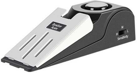 120 Db Instelbare Gevoeligheid Niveaus Mini Draadloze Vibratie Alarm Deur Stop Alarm Voor Home Security Systeem Anti-Slip Hardware