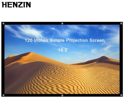 120 inch 16:9 Scherm voor Projector Draagbare Projector Screen Opvouwbare Projectiescherm Voor Achter Voor Home Theater Outdoor