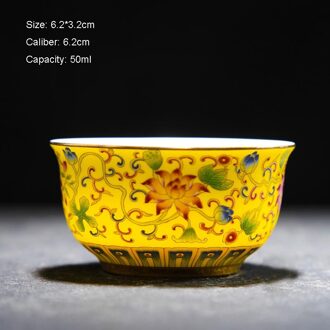 120 ml Chinese Paleis Stijl Qianlong Vintage Kleur Emaille Porselein Theekopje Kung Fu Thee Set Thee Kop en Schotels Kom Master Cups D