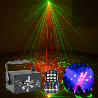 120 Pattern RGB Disco Light Romote Control UV LED Laser Projection Lamp USB Mini Stage Lighting Home Wedding Party KTV DJ Lamp