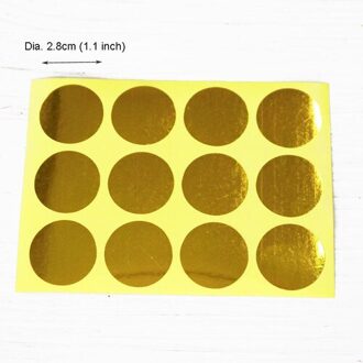 120 pcs Golden Seal Sticker Ronde Hart Papier Label Lijm Seal Stickers Geschenkdoos Verpakking Sticker Kids Briefpapier Stickers 120stk ronde