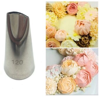 #120 Rose Petal Tulp Nozzles Icing Piping Pastry Tips Fondant Bakken Tools Cake Decoreren