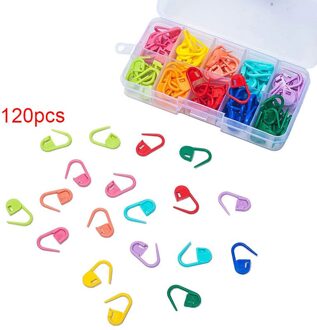 120 Stks/set Verbazingwekkende Haakt Breien Locking Stitch Naald Clip Markers Holder Tool Plastic B99