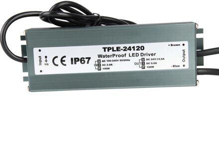 120 watt - 24v / 5a waterdichte adapter voor zigbee buitenverlichting