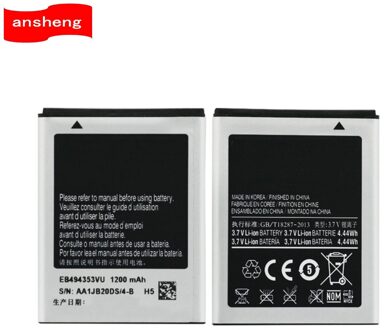 1200 mah EB494353VU Batterij voor Samsung Galaxy mini GT S5570 S5250 S5330 S5750 S7230 T499 GT-i5510 Mobiele Telefoon