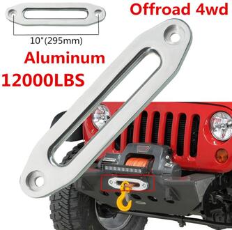 12000 Lbs Lier Touw Gids Zilveren Hawse Aluminium Fairlead Voor Off Road 4WD