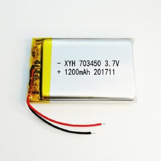 1200Mah 703450 Lithium Ion Batterij 3.7V 703450 Lipo Lipolymer Batterijen Gps Radio Camera Telefoon Vervangende Mobiele