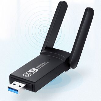 1200Mbps Usb 3.0 Wireless Dual Band 2.4G & 5G Wifi Ethernet Adapter Dongle 802.11ac Met Antenne