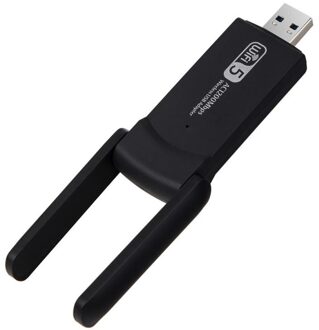 1200Mbps Wireless Mini Usb Netwerkkaart USB3.0 Dual Band 2.4G Wifi Ontvanger En Draadloze Adapter Voor Pc Met dubbele Antennes