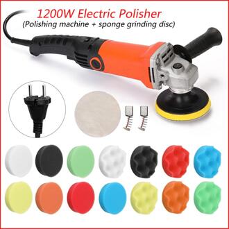 1200W/1580W 220V Verstelbare Snelheid Auto Elektrische Polijstmachine Waxen Machine Auto Meubels Polijsten Tool 1200W type 3