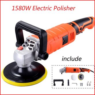 1200W/1580W 220V Verstelbare Snelheid Auto Elektrische Polijstmachine Waxen Machine Auto Meubels Polijsten Tool 1580W reeks