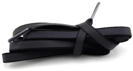 120Cm Holografische Reflecterende Schoenveter Touw Vrouwen Mannen Gloeiende In Dark Schoenveters Voor Sneakers Sport Schoenen Touw Schoenveters zwart