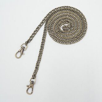 120cm Metalen Ketting Voor Schoudertassen Handtas Gesp Handvat DIY Keten Tas Riem Accessoires Hardware Dubbele Geweven Ijzeren Ketting bronzen