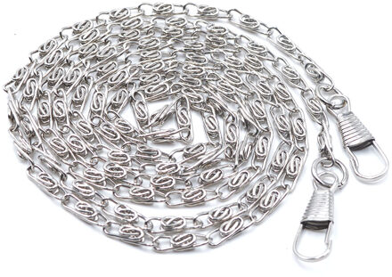 120cm Metalen Ketting Voor Schoudertassen Handtas Gesp Handvat DIY Keten Tas Riem Accessoires Hardware Dubbele Geweven Ijzeren Ketting Sliver