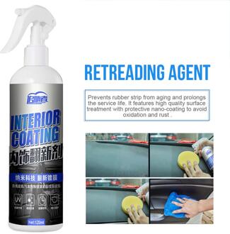 120Ml Auto Interieur Decoratieve Wax Lederen Beglazing Watergedragen Panel Coating Plastic Vernieuwing Middel Vloeibaar Glas