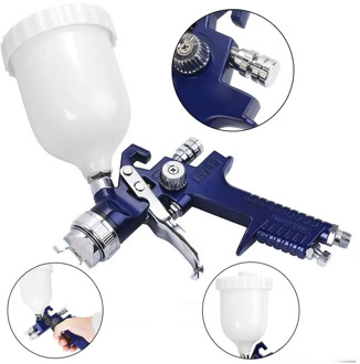 120ml HVLP Air Spray Gun Auto Paint Car Detail Base Clearcoats High Coat Basecoats Repair Coating Gravity Viscosity For Spr K1U8