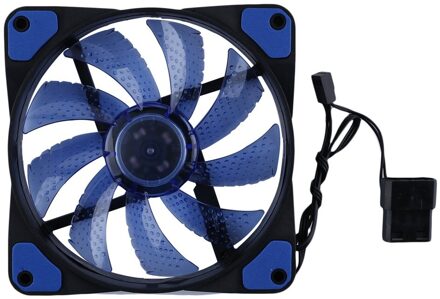120Mm 15 Led Ultra Stille Computer Pc Case Cooling Fan Cpu Cooler 12V Met Rubber Rustig Molex Connector 3/4Pin Plug Fans Cooler ZB243801