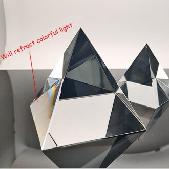 120Mmoptical Piramide Glazen Prisma Regenboog Polyhedral Crystal Piramide Regenboog Prisma Piramide Kristal Glas Kristal Regenboog Piramide