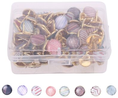 120Pcs 10Mm Pushpins Kleurrijke Punaise Voor Foto Bulletin Board Muur Kaarten Decor K92C 5AC105407-GD