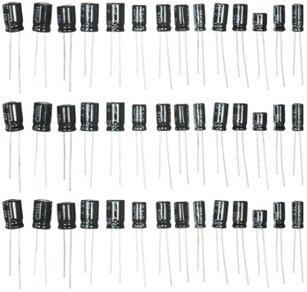120pcs 12 value kit 1uF-470uF Electrolytic Capacitor assortment set pack 1UF 2.2UF 3.3UF 4.7UF 10UF 22UF 33UF 47UF 100UF 220UF