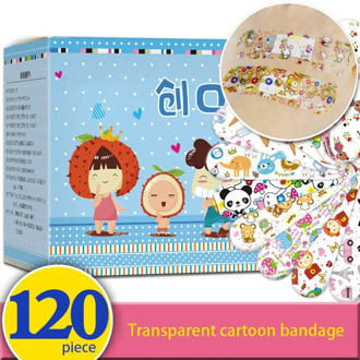 120pcs Band Aid Wound Dressing Sterile Hemostasis Stickers First Aid Bandage Emergency Kit Adhesive Medical Plaster Cute Cartoon