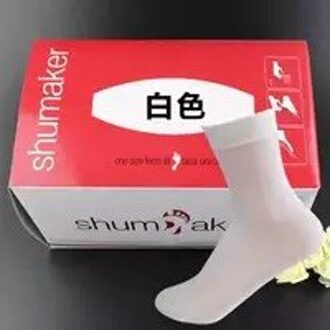 120Pcs Langere Sokken Wegwerp Sokken Goede Elasticiteit Proberen Op Sokken Dozen Sokken 60Pairs wit