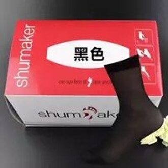 120Pcs Langere Sokken Wegwerp Sokken Goede Elasticiteit Proberen Op Sokken Dozen Sokken 60Pairs zwart