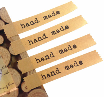 120pcs/lot Handmade Hand-Wrapped Leather Sealing Sticker Kraft Sticker Baking DIY Gift Box Stickers Scrapbooking