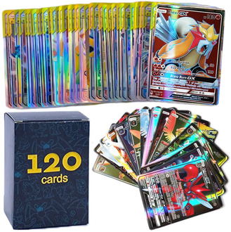 120pcs No Repeat Pokemons GX Cards Shining TAKARA TOMY Card Game VMAX TAG TEAM Battle Trading Carte Best Selling Kids Toys Gift