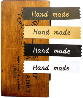 120pcs/pack Four options Rectangular handmade baking packaging decoration seal sticker