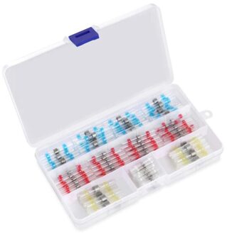 120Pcs Solder Seal Draad Connectors Kit, Krimpkous Stootverbinders, Waterdicht En Geïsoleerde Elektrische Draad Terminals