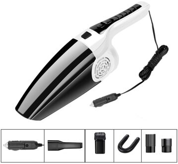 120W 3600Mbar Auto Stofzuiger Nat En Droog Tweeërlei Gebruik Reinigingsproducten Handheld 12V Stofzuiger auto Stofzuiger rechtdoor zwart wit