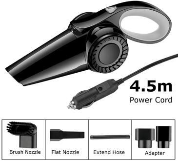 120W 7500Pa Auto Stofzuiger Hoge Zuigkracht Voor Auto Nat En Droog Tweeërlei Gebruik Stofzuiger Handheld 12V Mini Auto Stofzuiger grijs