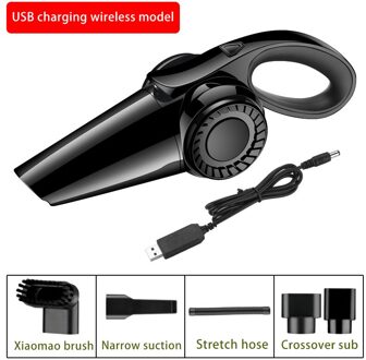 120W 7500Pa Auto Stofzuiger Hoge Zuigkracht Voor Auto Nat En Droog Tweeërlei Gebruik Stofzuiger Handheld 12V Mini Auto Stofzuiger groen