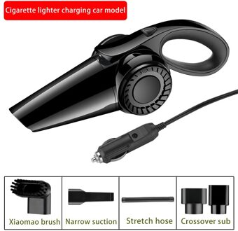 120W 7500Pa Auto Stofzuiger Hoge Zuigkracht Voor Auto Nat En Droog Tweeërlei Gebruik Stofzuiger Handheld 12V Mini Auto Stofzuiger Rood