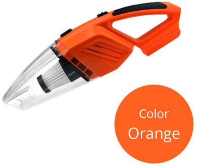 120W Auto Stofzuiger Voor Auto Draagbare Handheld Nat En Droog Dual Gebruik 5 Meter Connector Kabel Met Led licht Multi Dust oranje