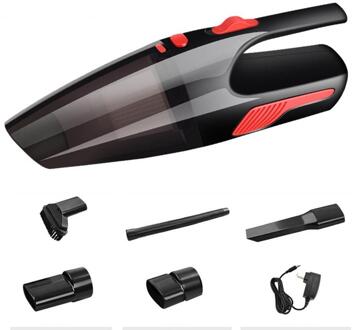 120W Bedrade/Draadloze Auto Stofzuiger Auto Oplaadbare Nat En Droog Auto Thuis Dual-Gebruik Super Zuigkracht high-Power Stofzuiger draadloze zwart