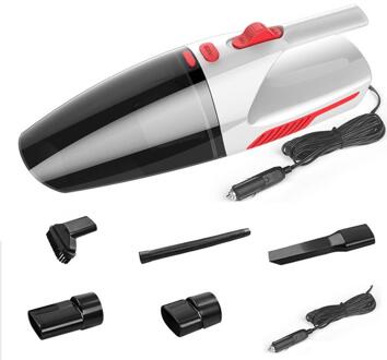 120W Bedrade/Draadloze Auto Stofzuiger Auto Oplaadbare Nat En Droog Auto Thuis Dual-Gebruik Super Zuigkracht high-Power Stofzuiger Wired wit