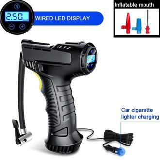 120W Draagbare Auto Tire Pumper Oplaadbare Draadloze Pomp Display Auto Luchtpomp Digitale Voor Auto Fiets Ballen met draad
