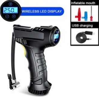 120W Draagbare Auto Tire Pumper Oplaadbare Draadloze Pomp Display Auto Luchtpomp Digitale Voor Auto Fiets Ballen