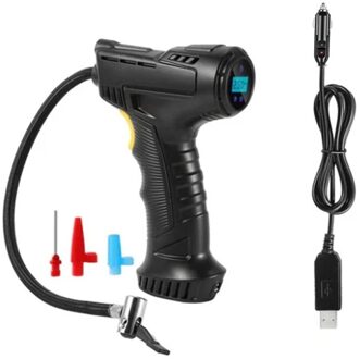120W Oplaadbare Luchtcompressor Draadloze Opblaasbare Draagbare Luchtpomp Digitale Auto Automatische Bandenpomp Apparatuur Car charging