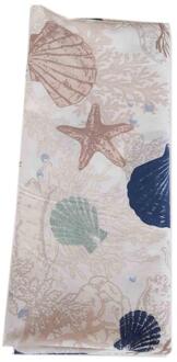 120X50 Cm, Katoenen Voering Stof Sea Shell En Ster Patroon