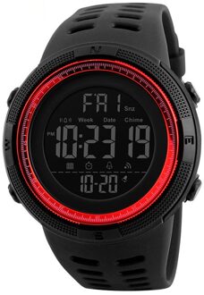 1215 Mannen Elektronische Mode Outdoor Sport Horloge Backlit Digitale Wekker Horloge Waterdicht Stappenteller Horloge